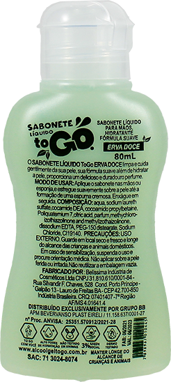 Imagem de Sabonete Líquido Erva Doce ToGo 80ml