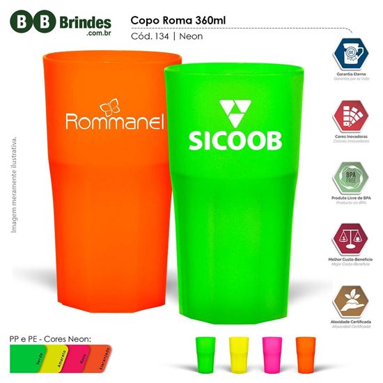 Imagem de Copo Roma PP 360ml