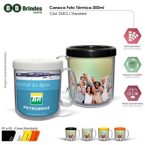 Imagem de Caneca Foto Térmica 300ml - Refil CL