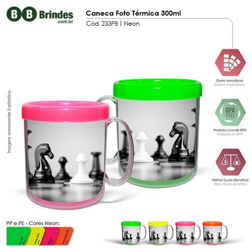 Imagem de Caneca Foto Térmica 300ml - Refil PB