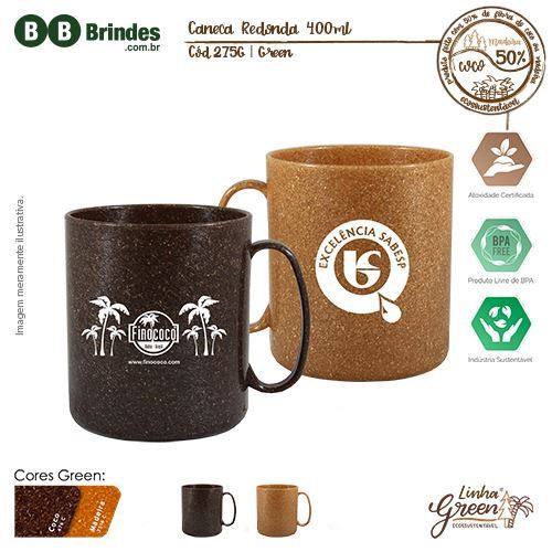 Imagem de Caneca Redonda 400ml Green