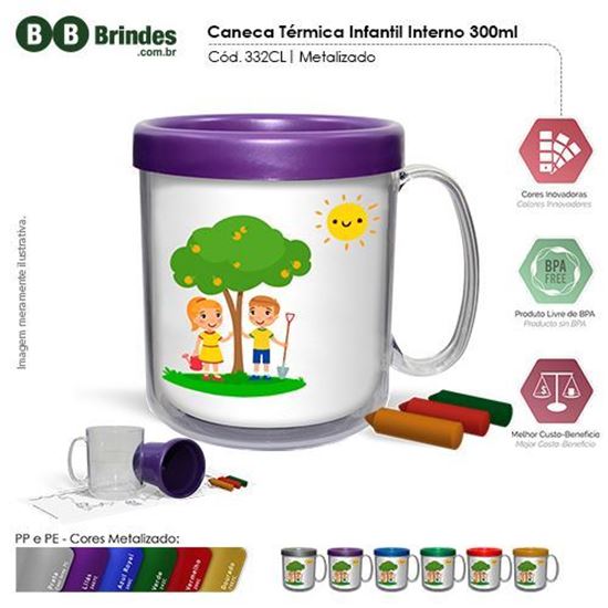 Imagem de Caneca térmica Infantil 300mL Refil CL