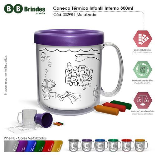 Imagem de Caneca térmica Infantil 300mL Refil PB