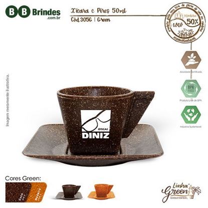 Imagem de Xícara Café com Pires 50ml Green