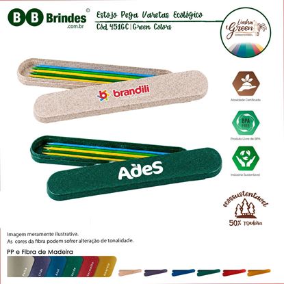 Estojo pega varetas ecológico Green Fibras COLORS